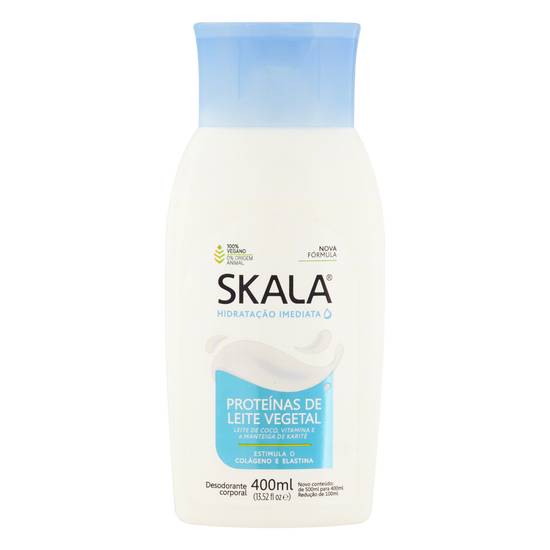 Skala hidratante corporal com proteínas de leite vegetal (400ml)