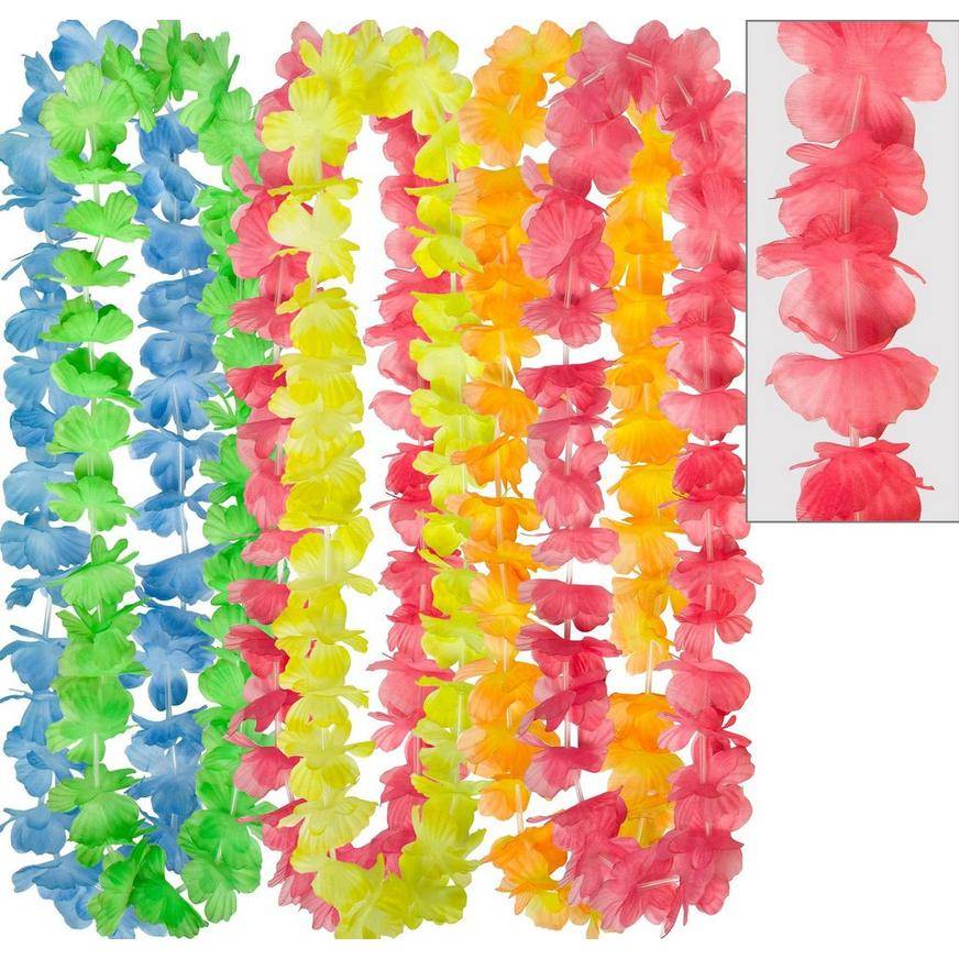 Party City Rainbow Flower Leis (assoetrd)