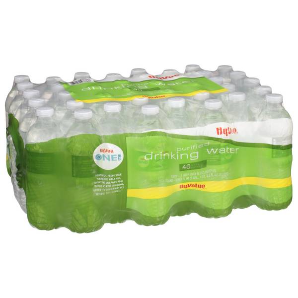 Hy-Vee Purified Drinking Water (40 x 16.9 fl oz)