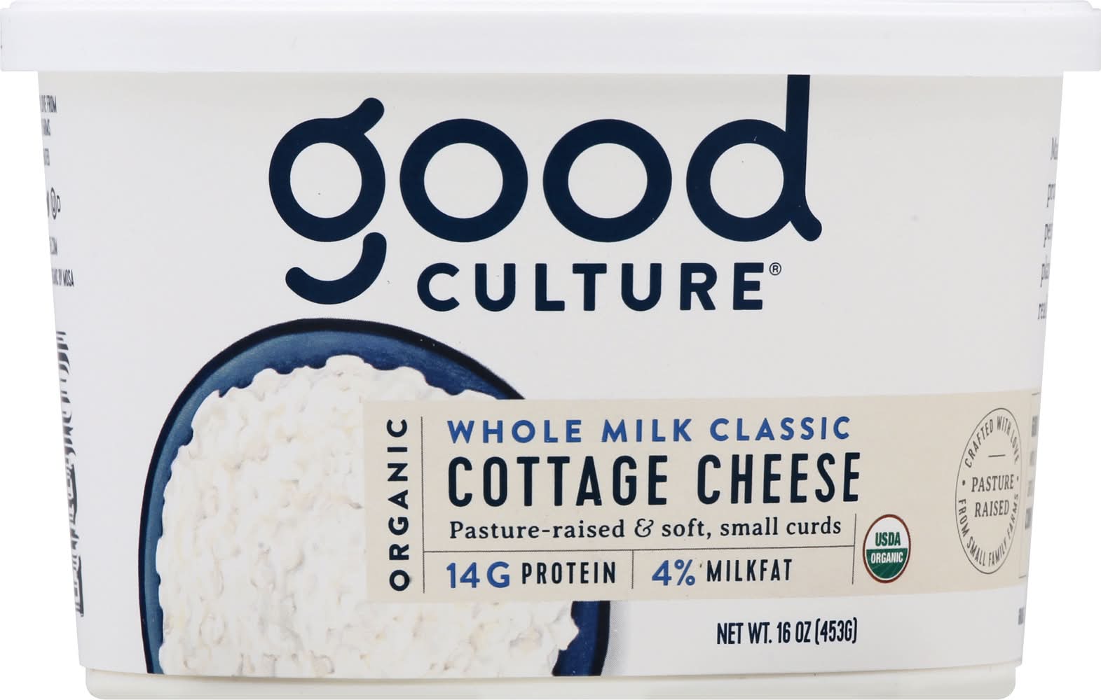 Good Culture 4% Whole Milk Classic Organic Cottage Cheese (16 oz)