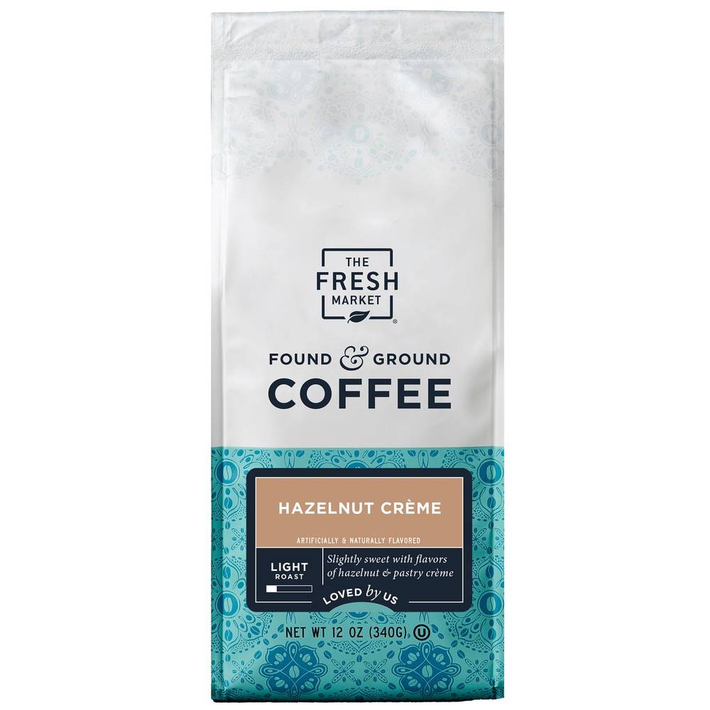 The Fresh Market Hazelnut Creme Ground Coffee (12 oz)