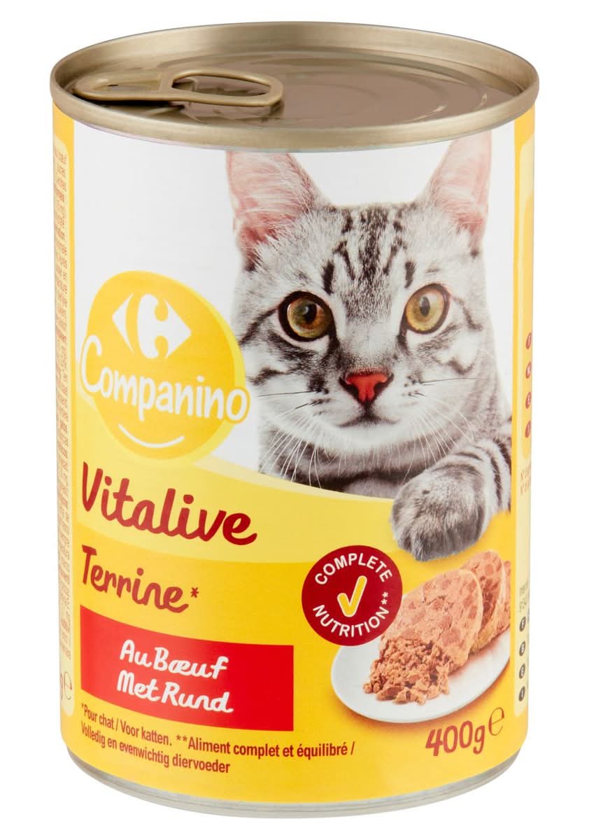Carrefour Companino Vitalive Terrine au Bœuf 400 g