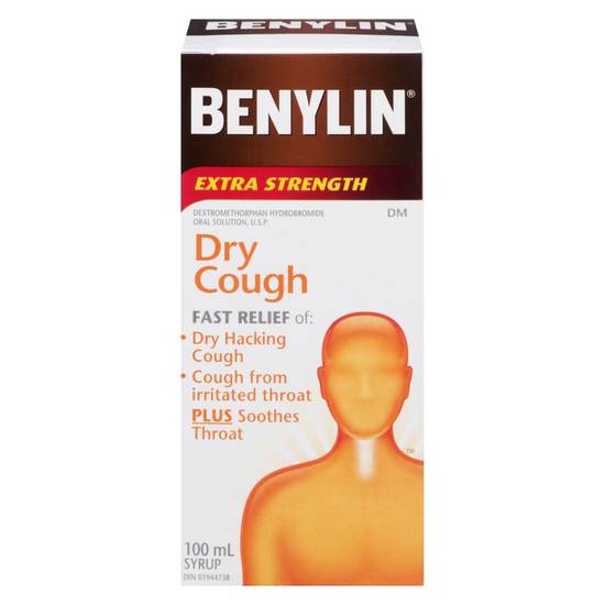 Benylin Extra Strength Dry Cough Syrup (100 ml)