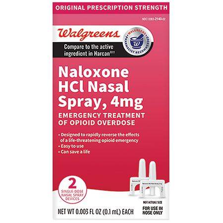 Walgreens Naloxone Hcl Nasal Spray (0.2 ml, 2 ct)