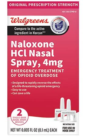 Walgreens Naloxone Hcl Nasal Spray (0.2 ml, 2 ct)