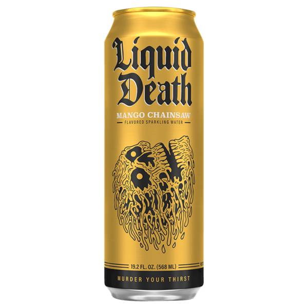 Liquid Death Mango Chainsaw Sparkling Water 19.2oz