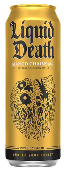 Liquid Death Mango Chainsaw Sparkling Water 19.2oz