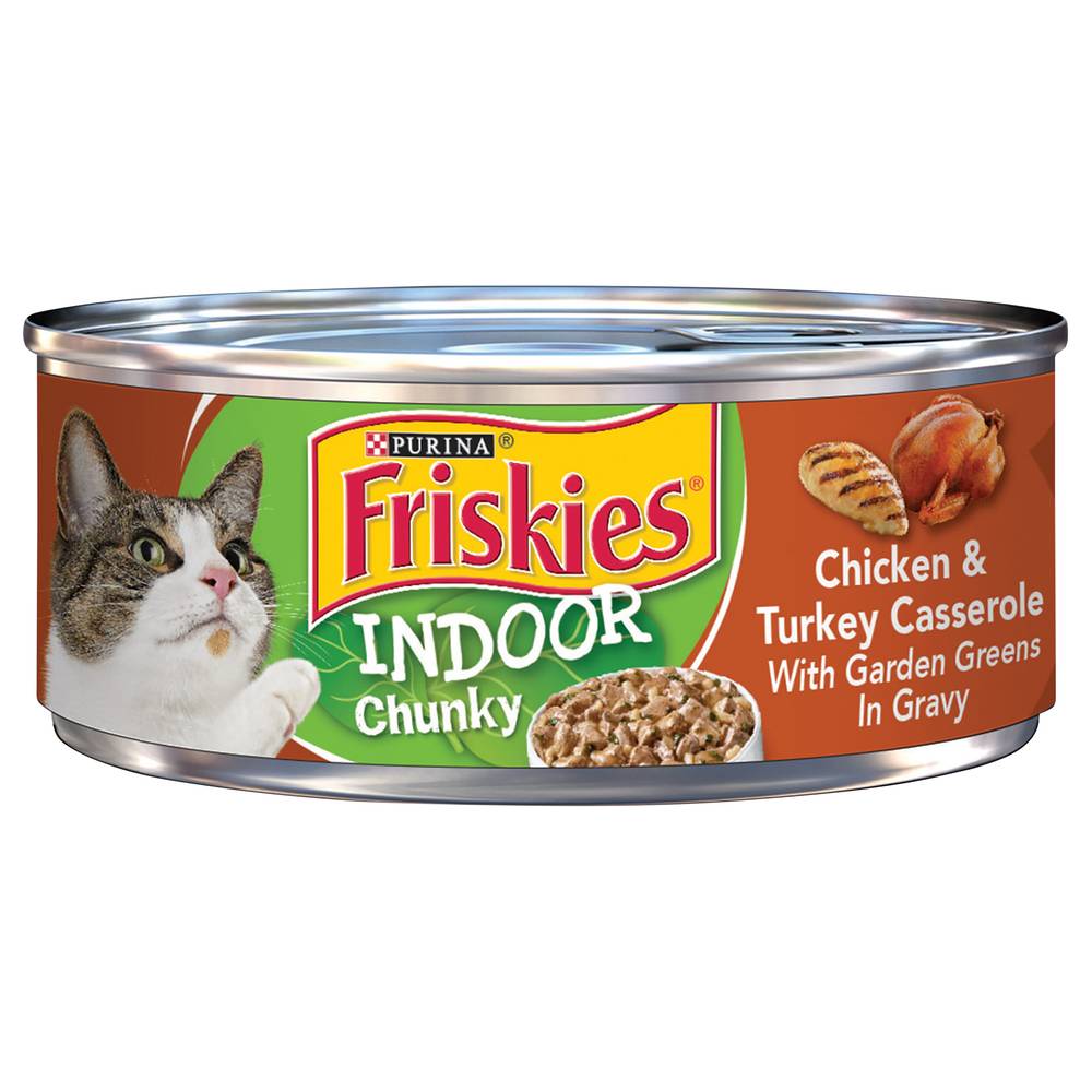 Friskies Indoor Chunky Chicken & Turkey Casserole Cat Food