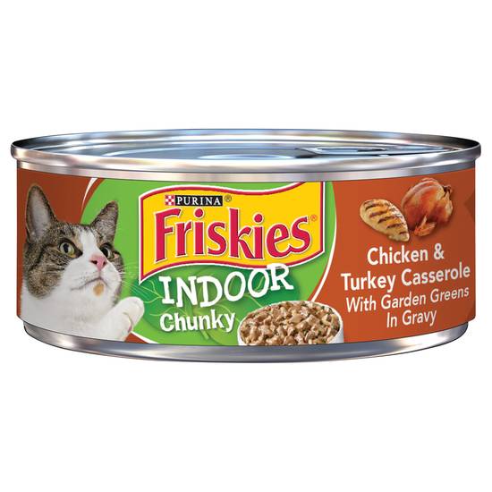 Friskies Indoor Chunky Chicken & Turkey Casserole Cat Food