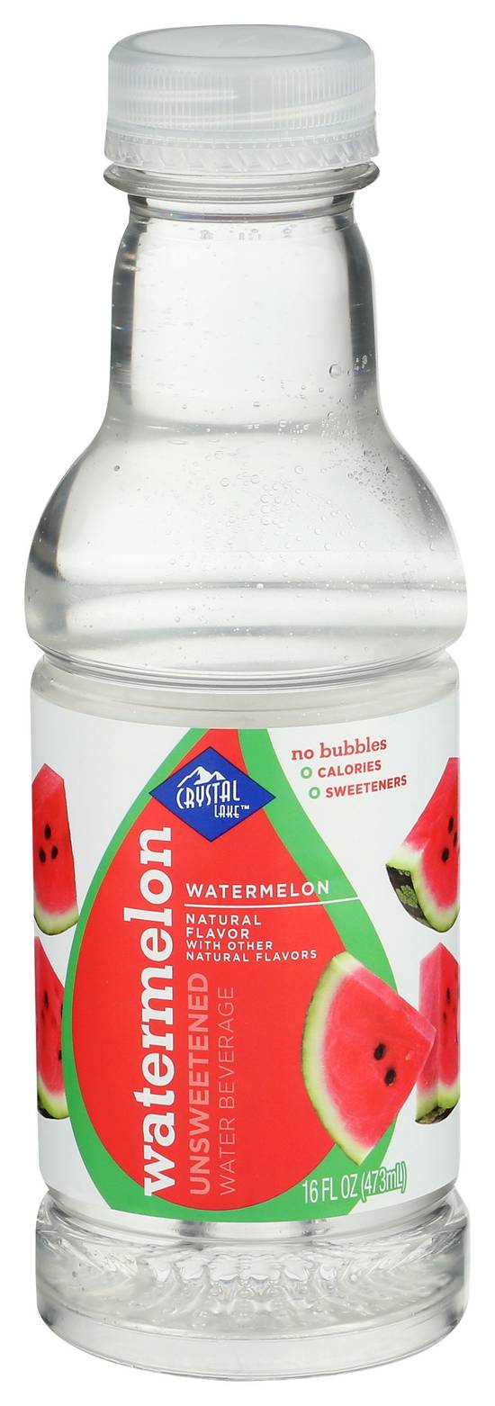 Order Crystal Lake Natural Flavor Unsweetened Water Watermelon (16 oz) food online from Rite Aid store, Shawnee on bringmethat.com