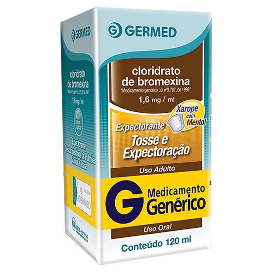 Germed cloridrato de bromexina 1,6mg/ml xarope com mentol (120 ml)