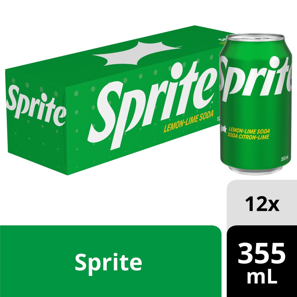Sprite Soda, Lemon-Lime (12 x 355 ml)