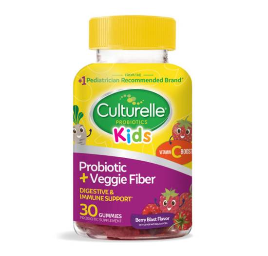 Culturelle Kids Daily Probiotic + Prebiotic, Gummies, Berry Flavor, 30ct 