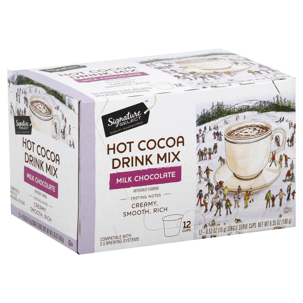 Signature Select Milk Chocolate Hot Cocoa Drink Mix (12 x 0.53 oz)