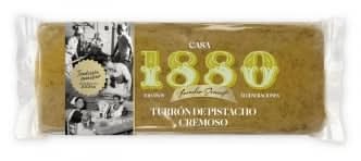 Turrón de pistacho cremoso 1880 sin gluten 230 g.