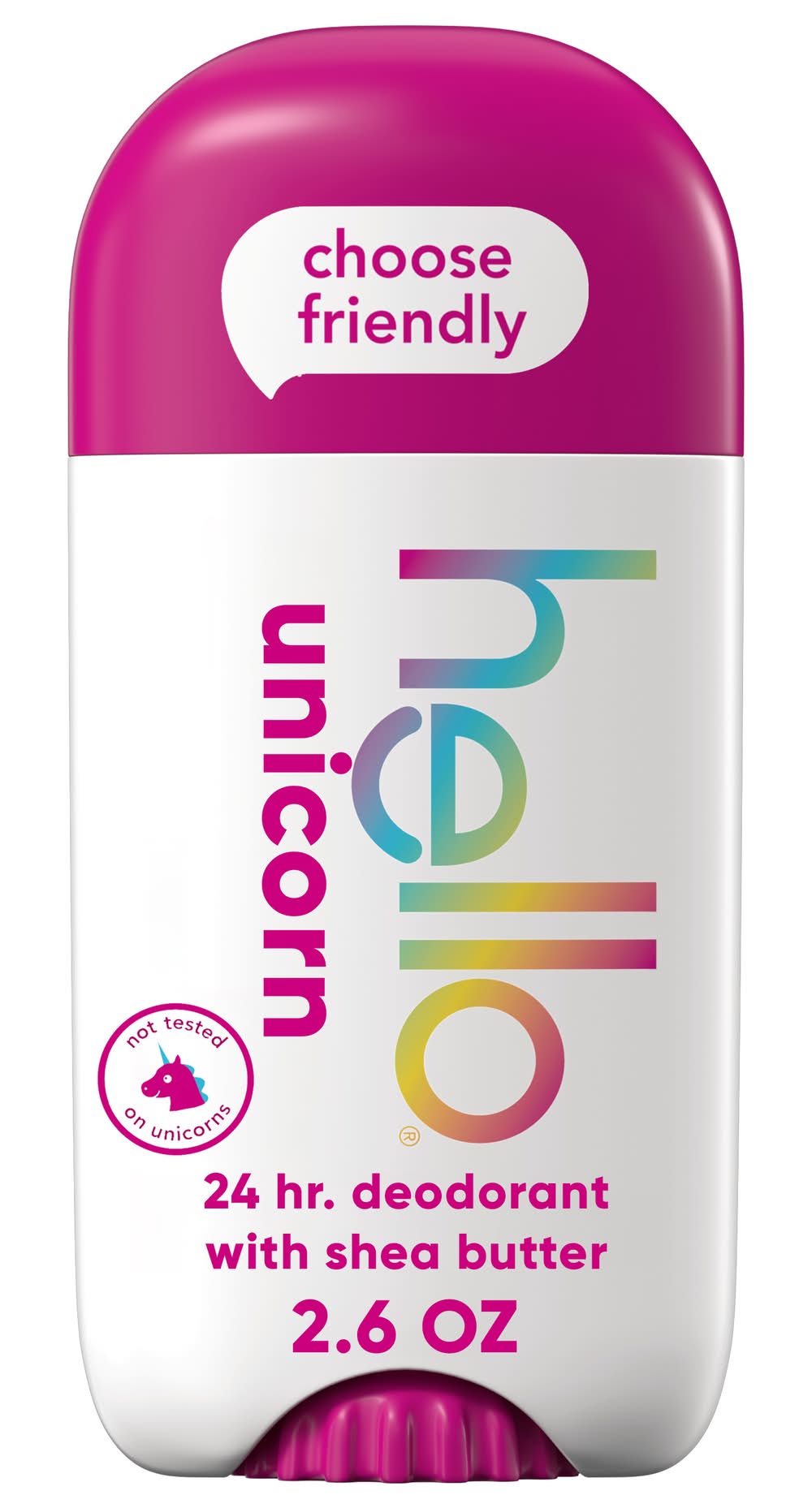 Hello Naturally Friendly Unicorn Deodorant With Shea Butter (2.6 oz)