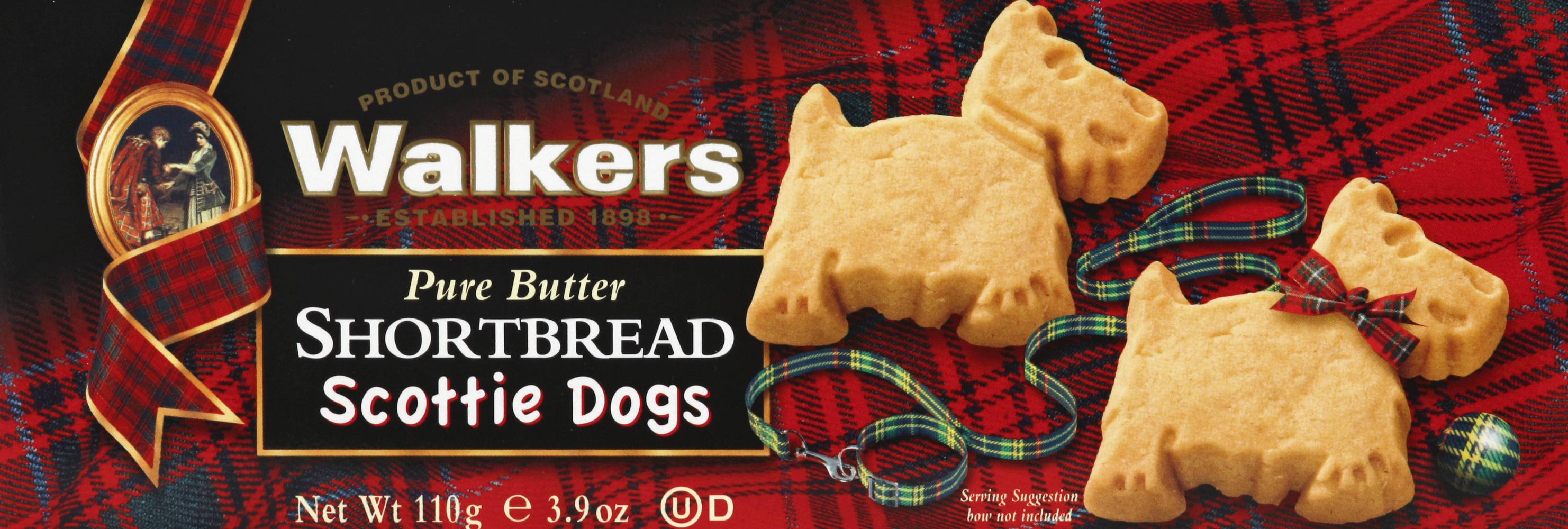 Walkers Pure Butter Shortbread Scottie Dogs Cookies (3.9 oz)