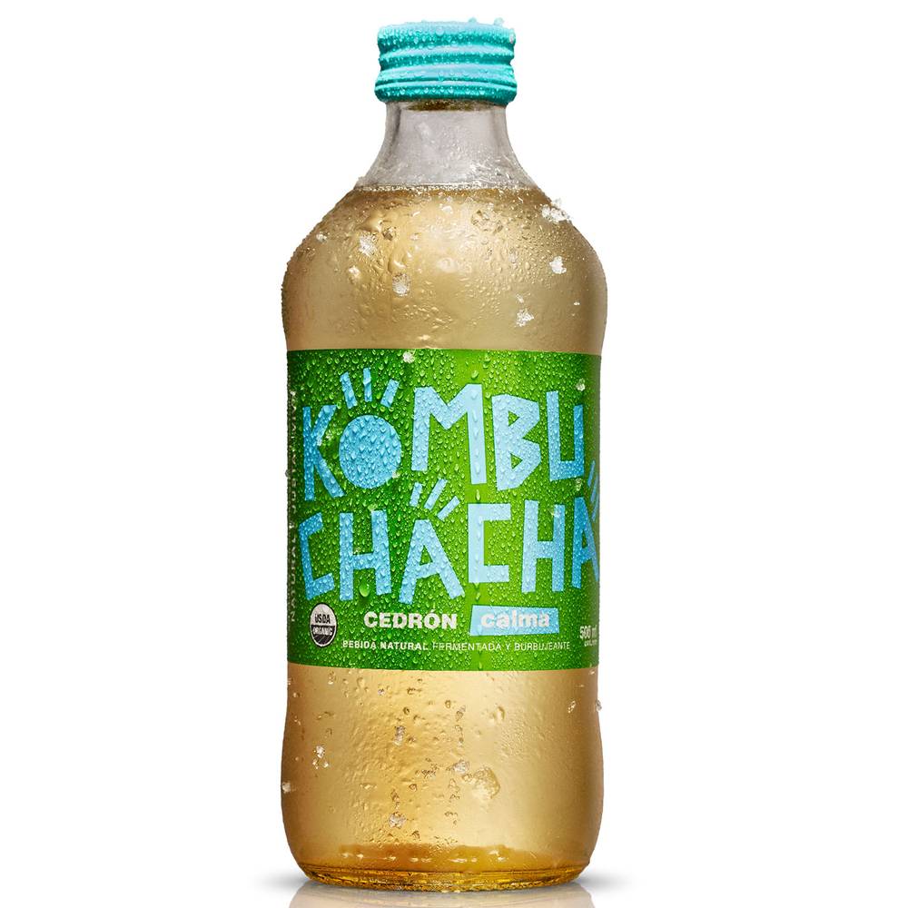 Kombuchacha kombucha cedrón (botella 500 ml)