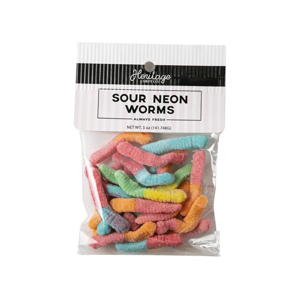 Bristol Farms Candy Sour Neon Worms (5 oz)