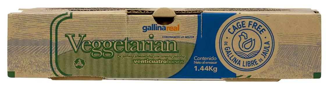 Huevo De Gallina Libre 24 pzas