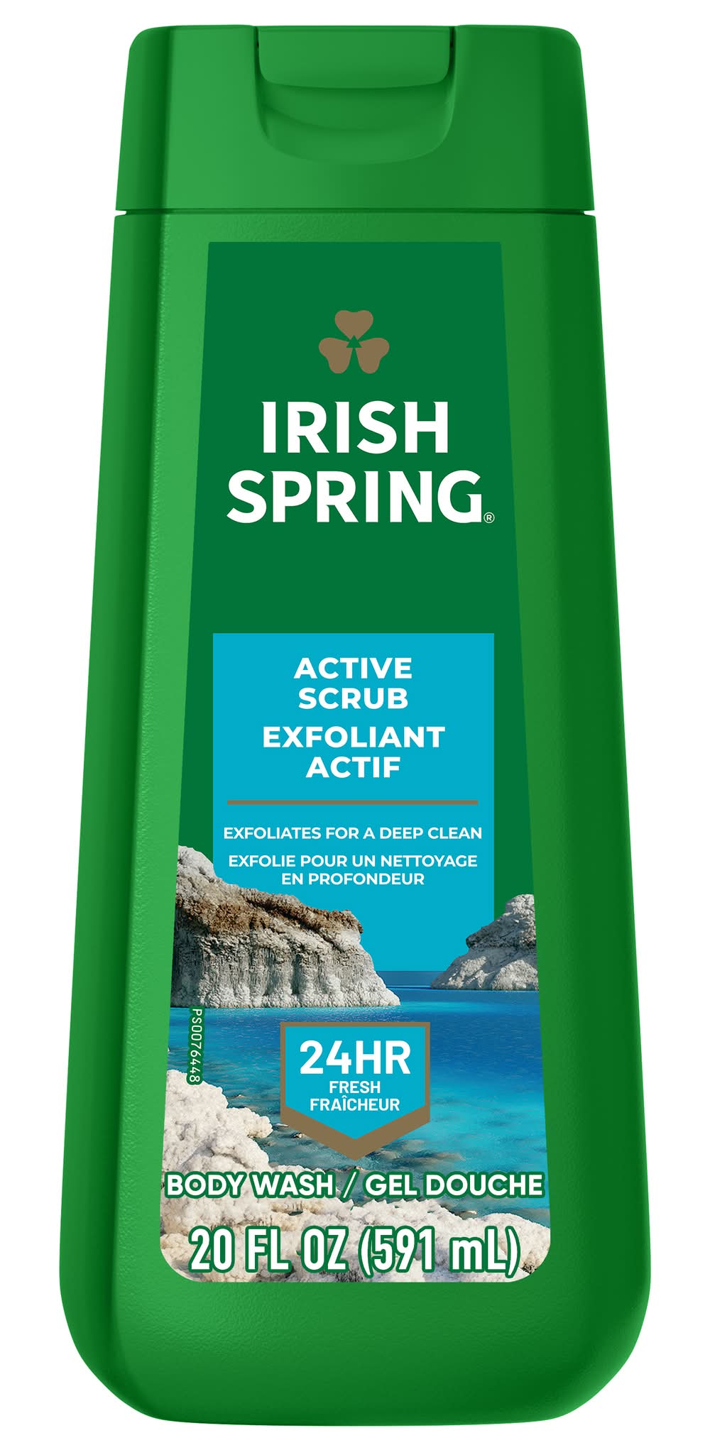Irish Spring Active Scrub Moisturizing Face & Body Wash (20 fl oz)