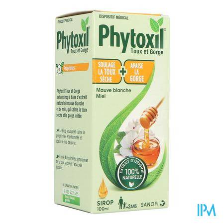 Phytoxil Toux Gorge Sirop 100ml Respiration - identique - Vos références santé à petit prix