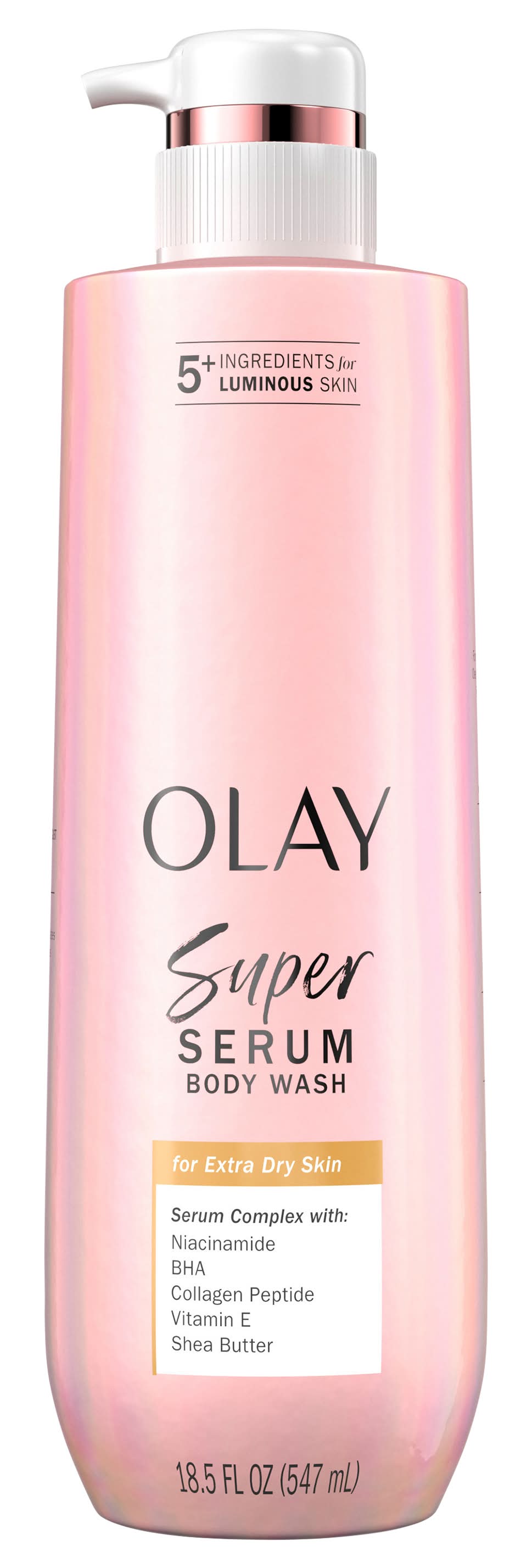 Olay Serum Body Wash For Normal Skin, Super (18.5 fl oz)