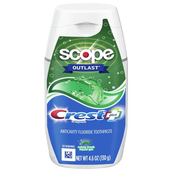 Crest Scope Outlast Anticavity Fluoride Toothpaste Oz Delivery