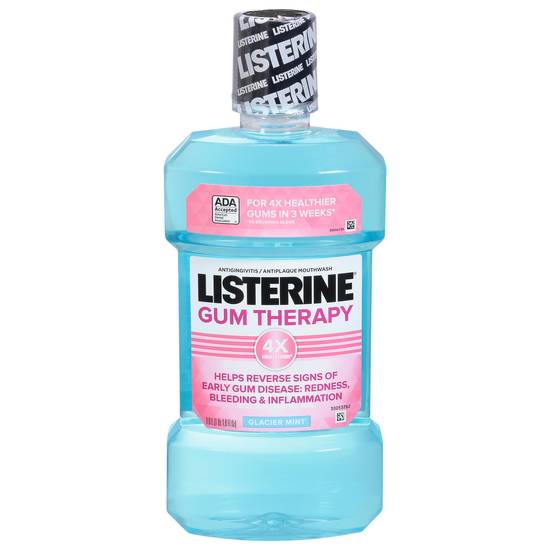 Listerine Gum Therapy Antiplaque & Gingivitis Antiseptic Mouthwash (glacier mint)