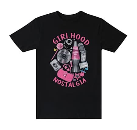 Girlhood Nostalgia Graphic Tee Medium Black