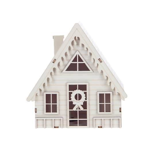 6" Diy Led Wood Village A-Frame House By Make Market