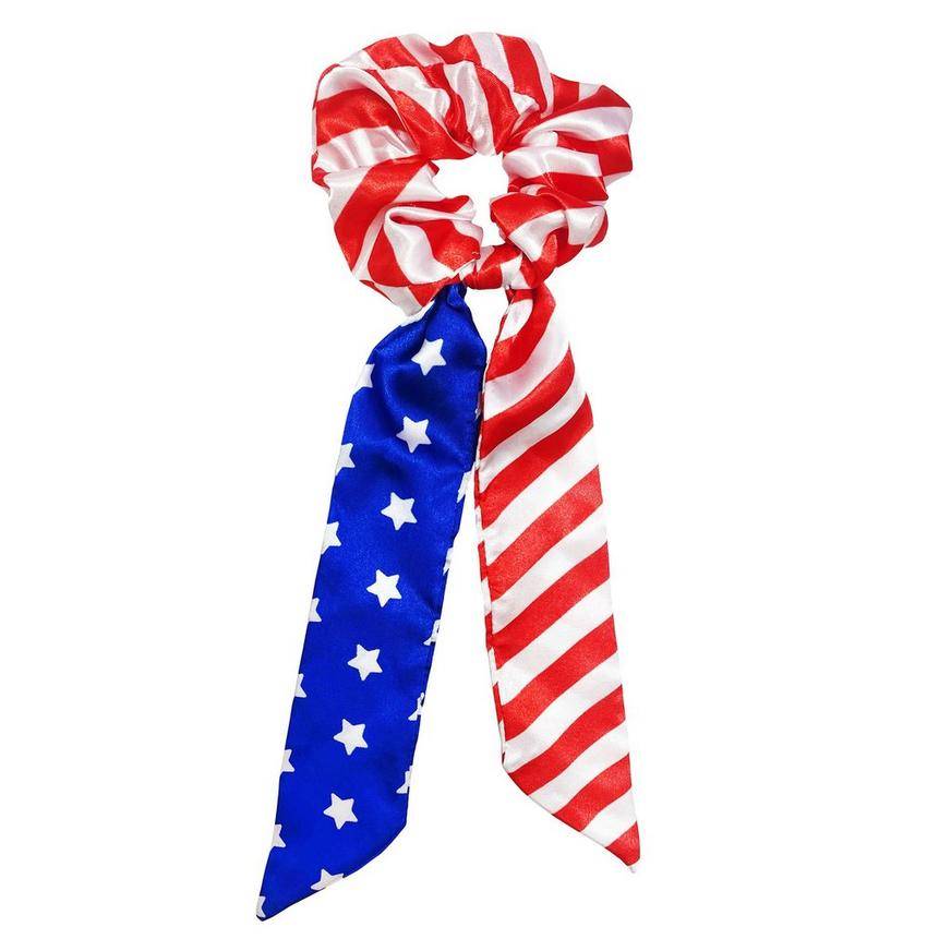 Party City American Flag Scrunchie