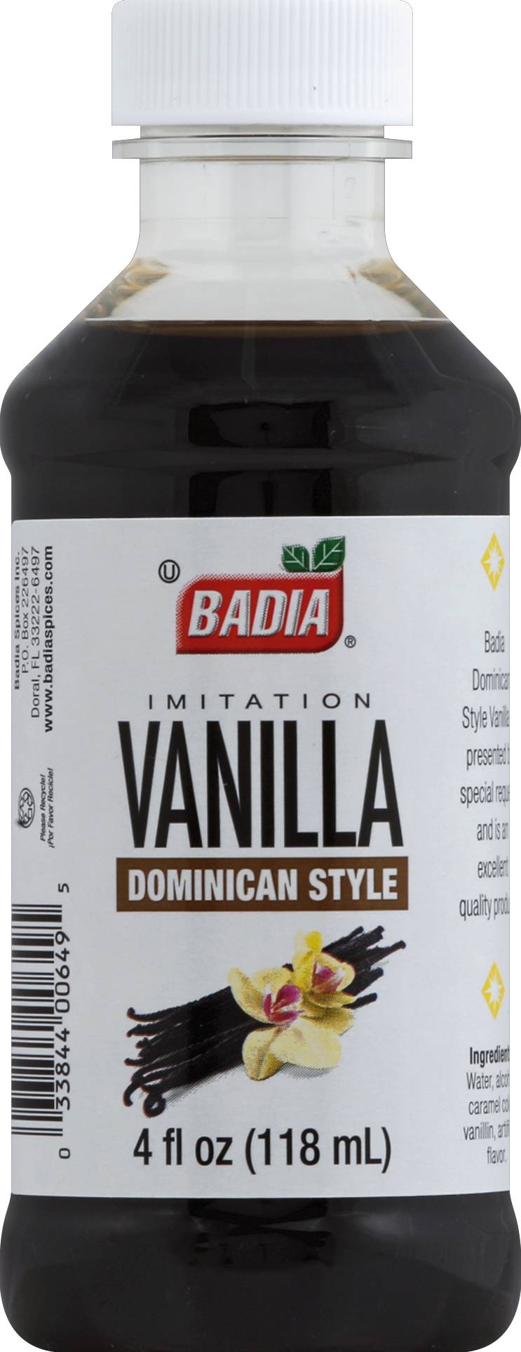 Badia Imitation Vanilla Dominican Style (4 fl oz)