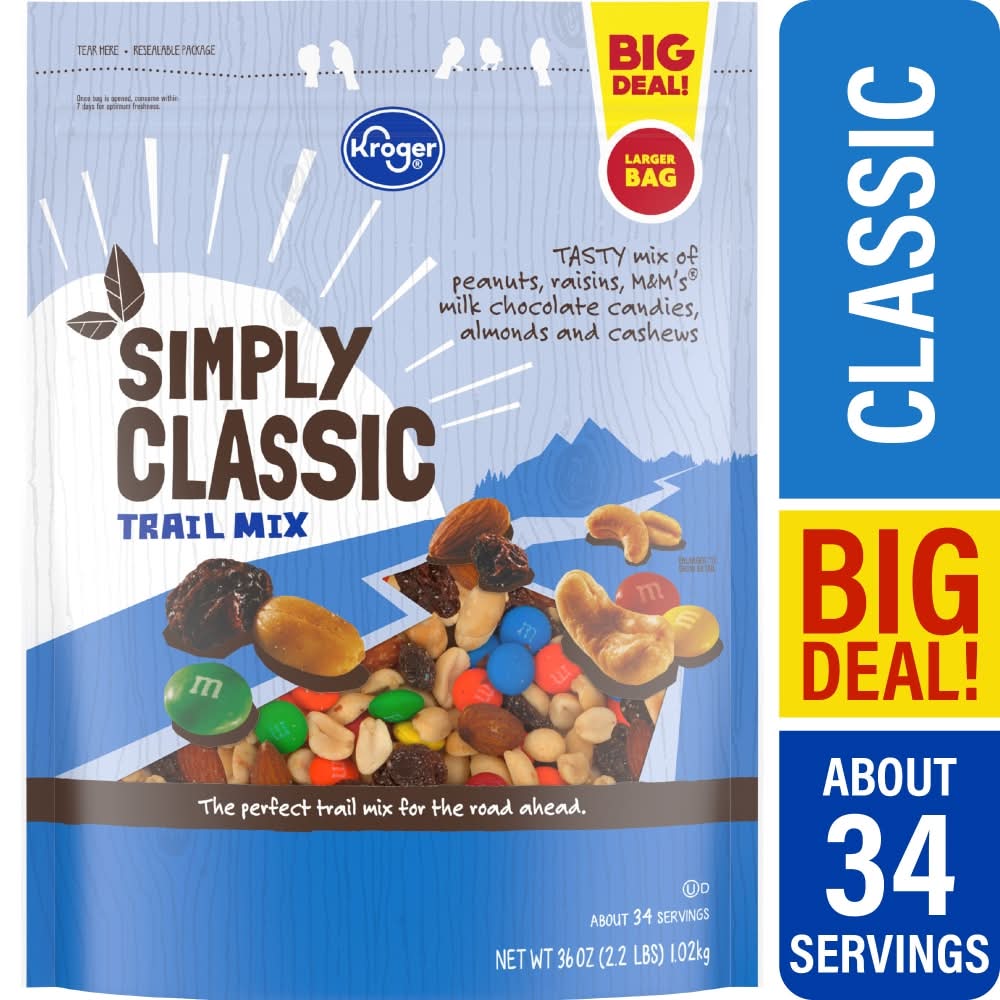 Kroger Trail Mix, Simply Classic (36 oz)