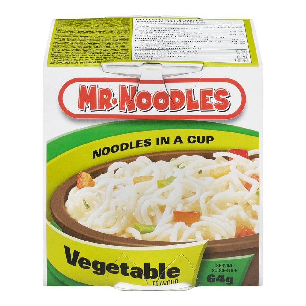 Mr. Noodles Vegetable Flavour Noodles in a Cup (64 g)