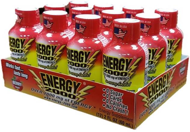 Energy 2000 Supplement Very Berry Flavor (2 oz x 12 ct)