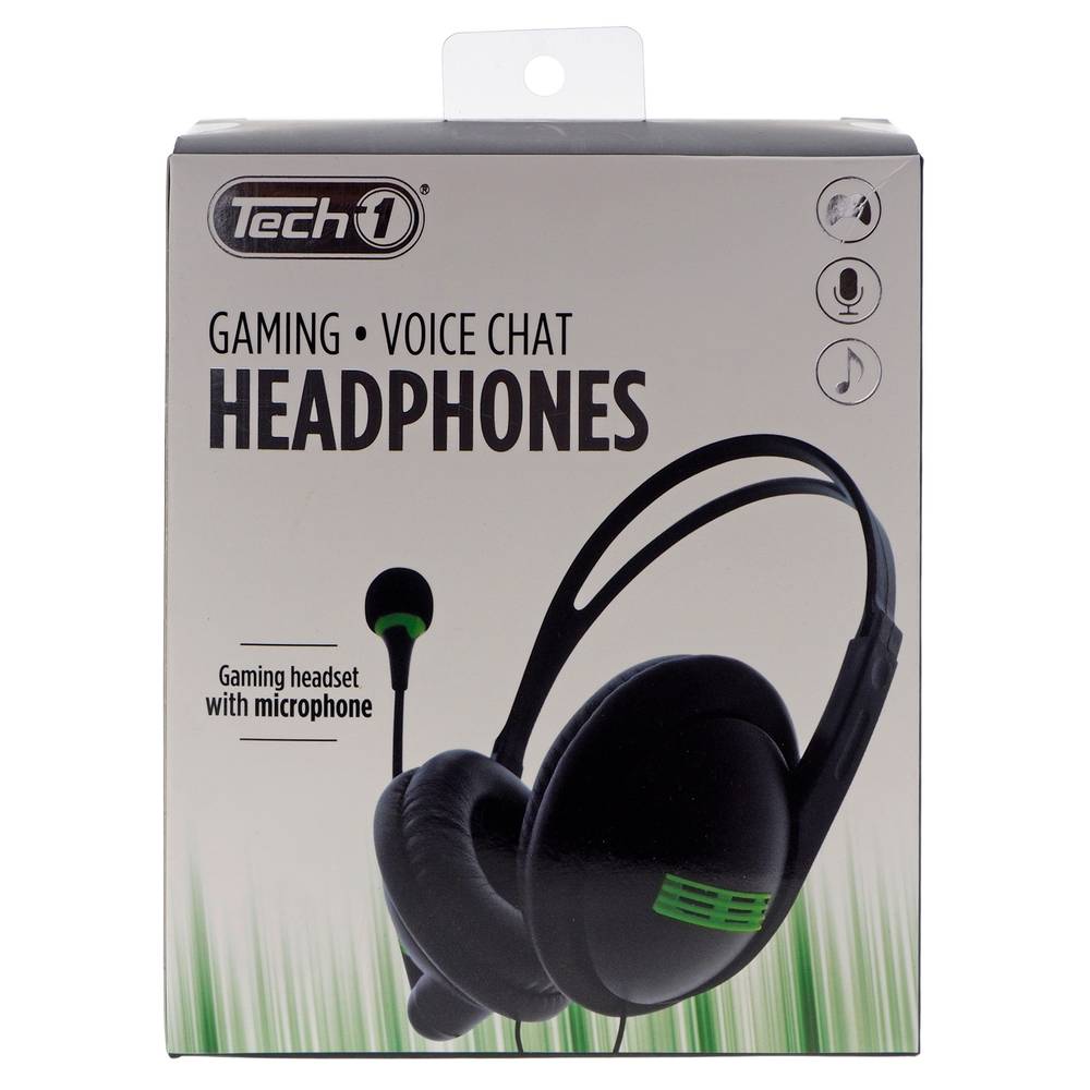 Tech-1 Stereo Gaming Headphones With Microphone