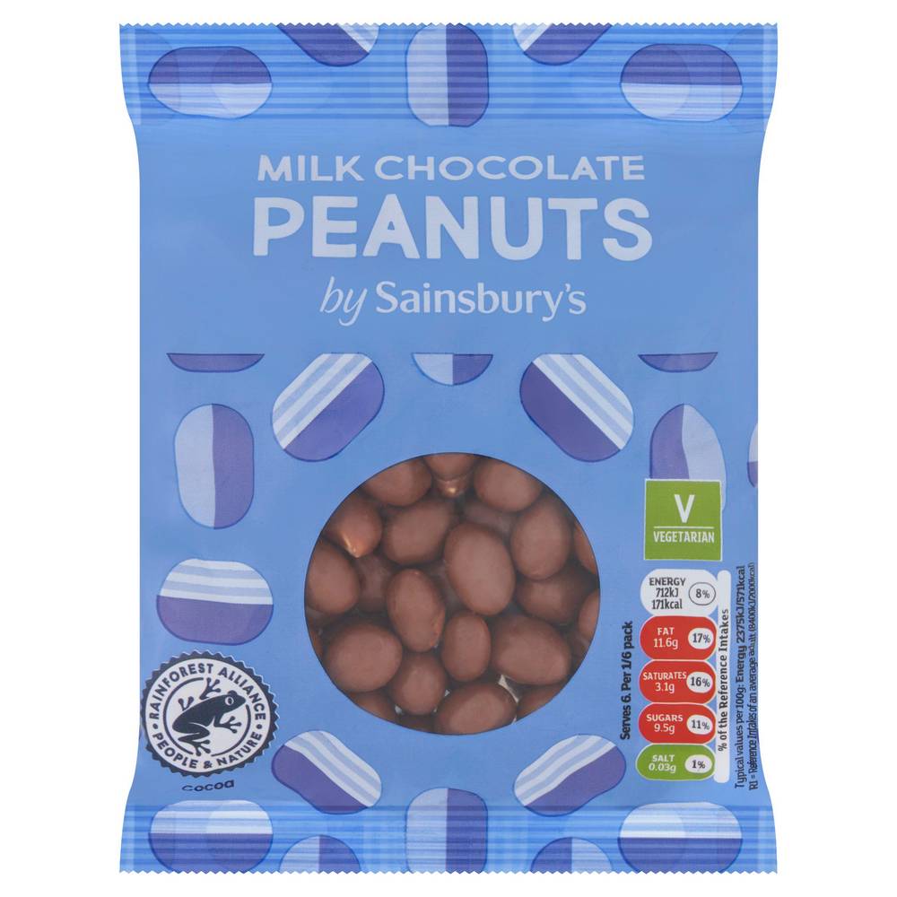 Sainsbury's Milk Chocolate Peanuts 180g