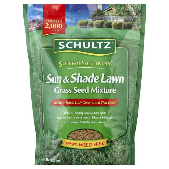 Schultz Sun & Shade Lawn Grass Seed Mixture (3 lbs)