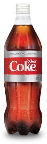Diet Coke No Sugar Calorie Free Cola Soft Drink (500 ml)