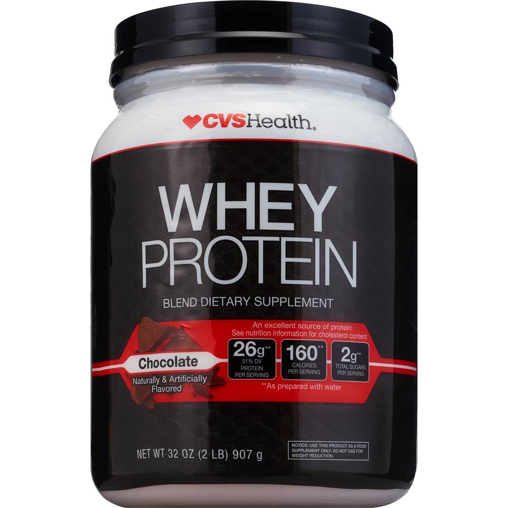 CVS Health Whey Protein Dietary Supplement, Chocolate (32 oz)