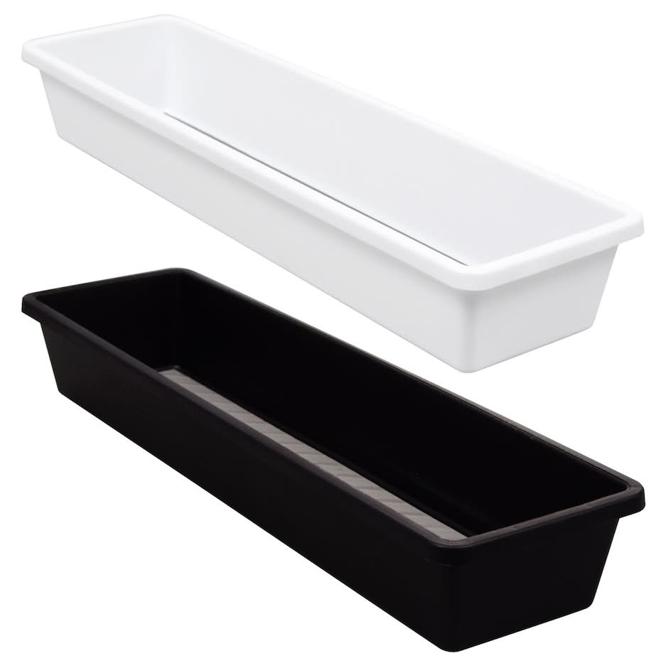 Essentials Rectangular Drawer Organizers, L (2 ct)