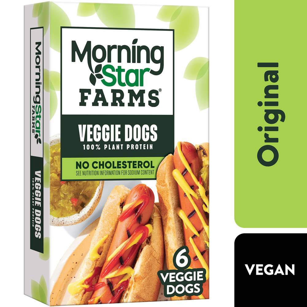 MorningStar Farms Veggie Dogs 94% Less Fat No Cholesterol (8.4 oz)