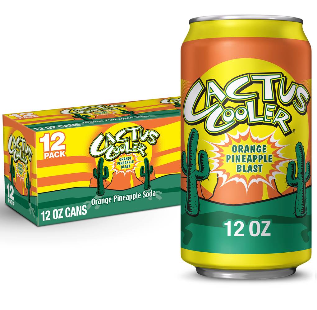 Cactus Cooler Orange Pineapple Blast Soda (12 x 12 fl oz)