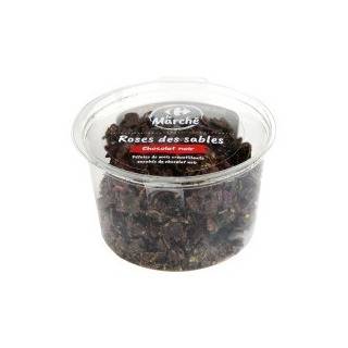 Biscuits roses des sables chocolat noir CARREFOUR - la boîte de 200g