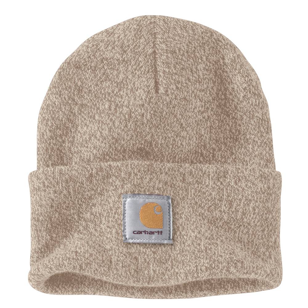 Carhartt Adult Unisex Flaxseed/Oat Milk Marl Acrylic Knit Hat | A18-B88OS