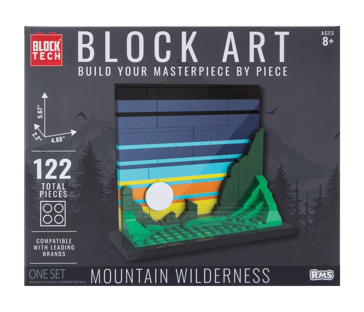 Block Tech™ Landscape Block Art Set Mountain Wilderness