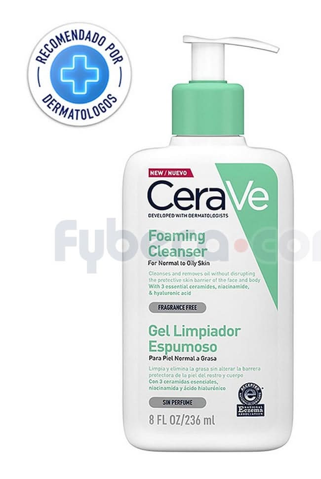 Cerave Gel Limpiador Espumo 236Ml