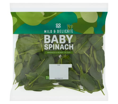 Co-op Mild & Delicate Baby Spinach (100g)