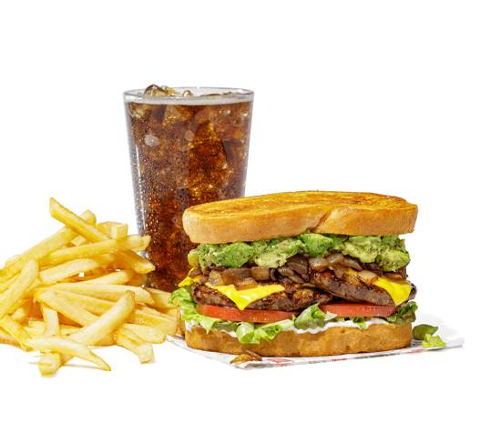 #6 Santa Barbara Char Meal (Burger)